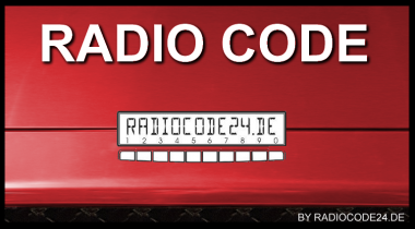 Radio Code geeignet für Maserati  8.4 Touch Screen - 52851656AD 