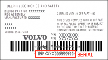 Unlock Auto Radio Code Volvo Delphi